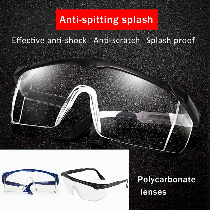 

PC Lens Goggles Safety Glasses Anti-shock Anti-splash Anti-UV Windproof Riding Protective Glasses Working Eyewear