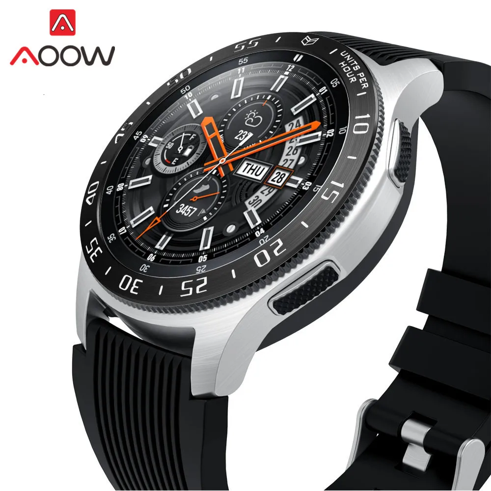 Рамка из нержавеющей стали кольцо Стайлинг для samsung gear S3 Frontier Galaxy Watch 42 мм 46 мм клеющаяся крышка защита аксессуары