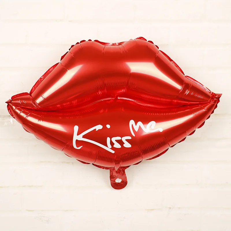 1 шт. Kiss me Свадьба Любовь майларовые фольгированные шары вечерние украшения для взрослых день матери девичник губы Воздушные шары игрушки