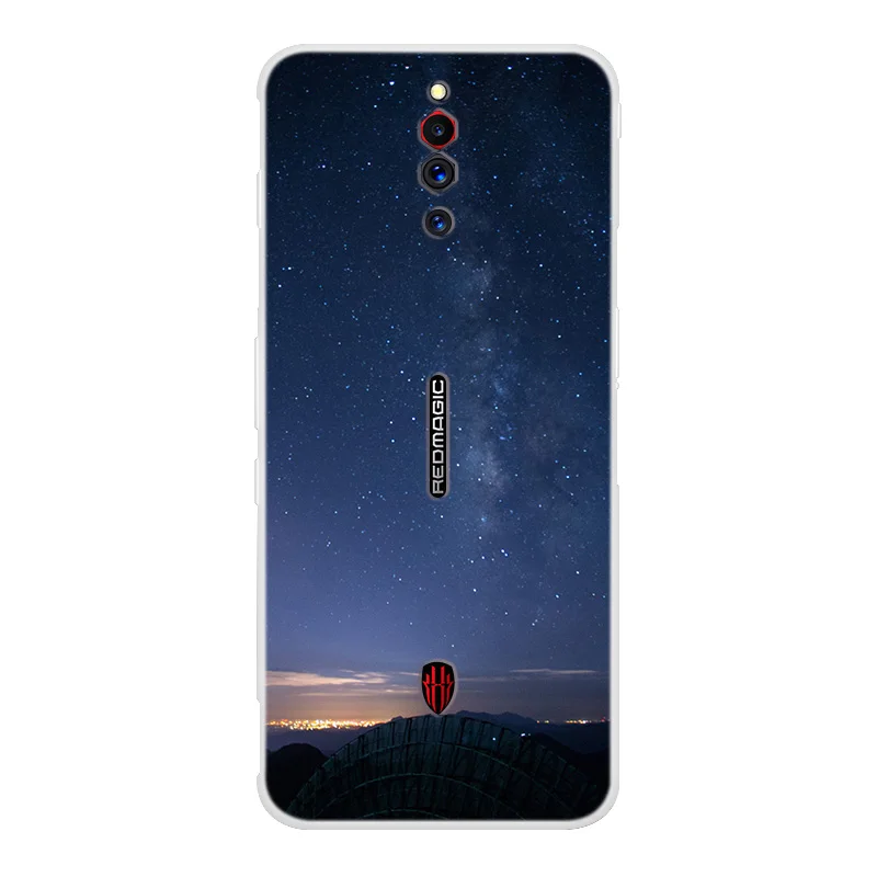 Популярный чехол для ZTE nubia Red Magic на заднюю панель из мягкого силикона с рисунком