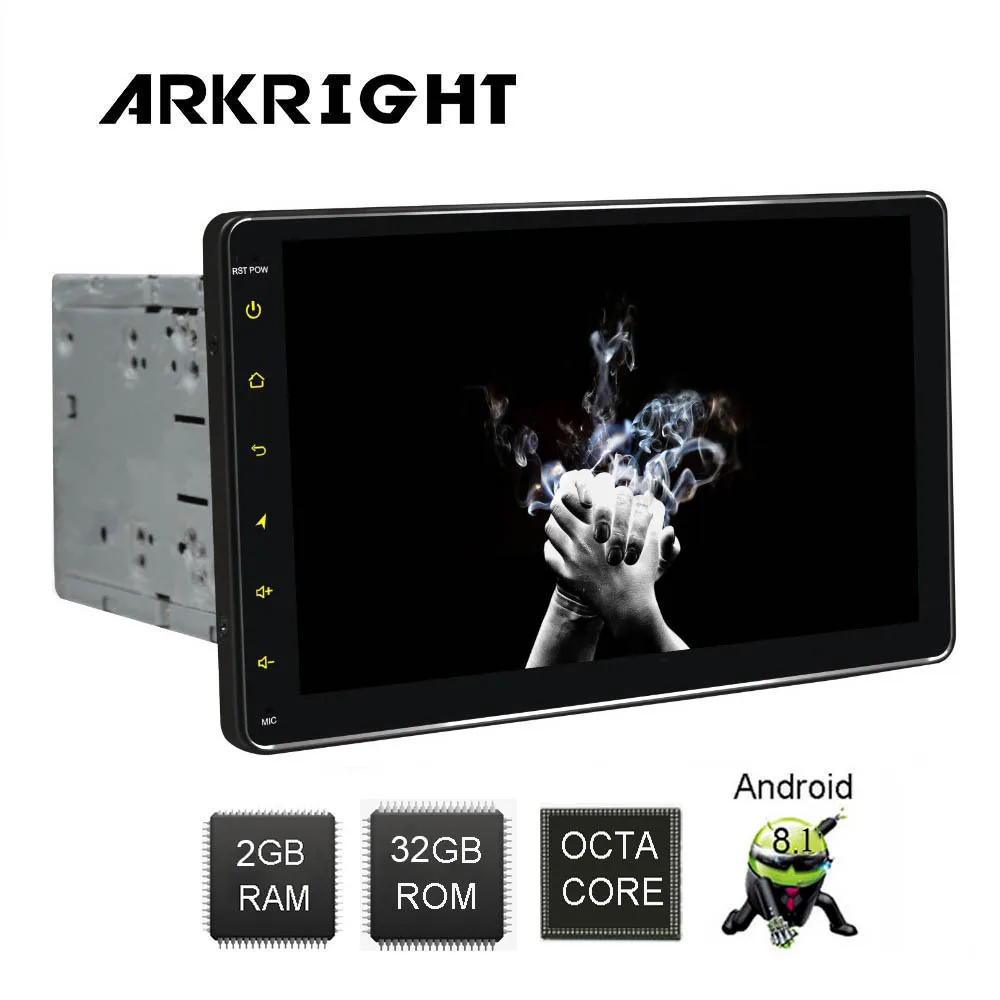 ARKRIGHT 9 ''2 Din 2 ГБ+ 32 Гб HD Android 8,1 Авторадио Wifi/GPS/Bluetooth Универсальное автомобильное радио мультимедийный музыкальный плеер с DSP RDS