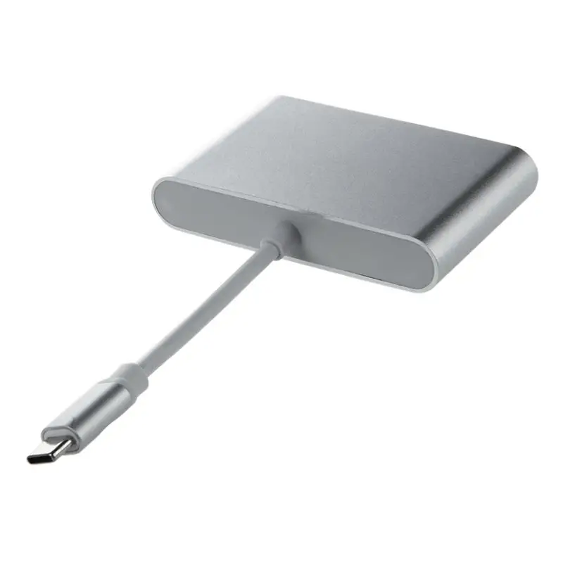 USB-C к VGA Женский+ USB A 3,0 женский+ usb type C Женский адаптер(114504