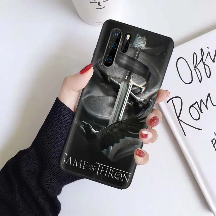 «Игры престолов» черный Coque чехол для huawei mate 30 20 10 P30 P20 P10 Pro Lite P Smart Z мягкий чехол для телефона