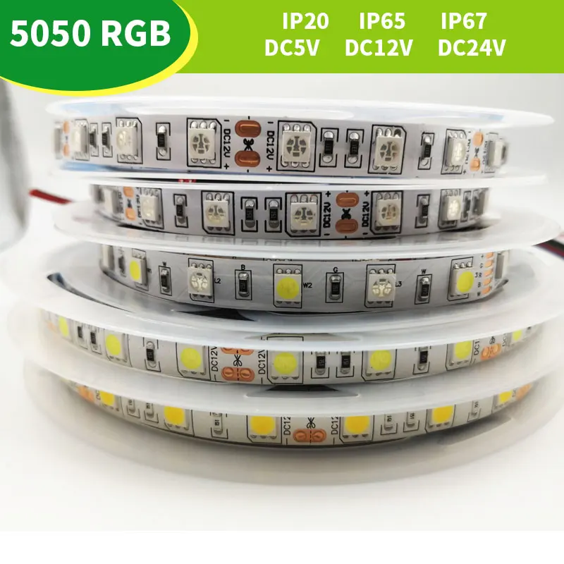 Светодиодная лента 5050 RGB CCT RGBCCT RGBW белый свет 12 В 24 водонепроницаемая 5 м 300