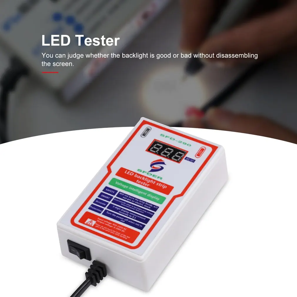 0-300V Output LED Tester LED TV Backlight Tester Multi-Function LED Strip Bead Test Tool Detector Repair Tools