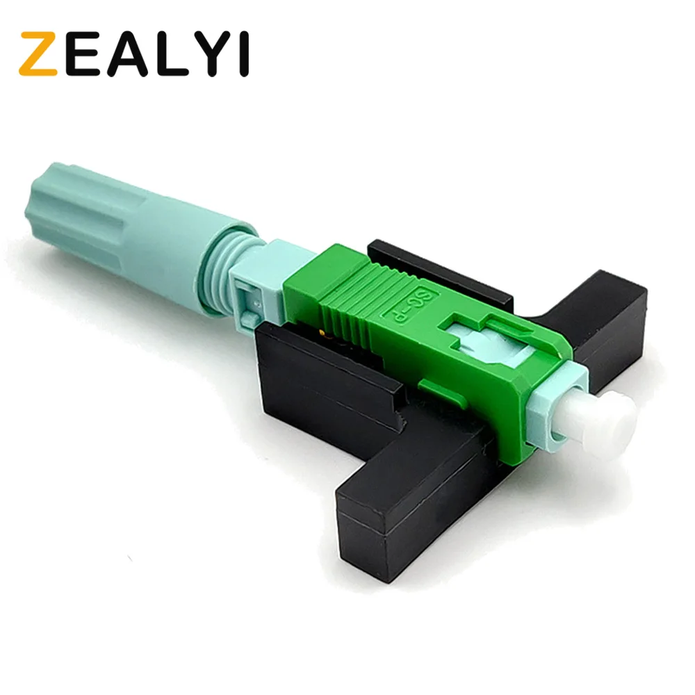

free shipping 100 pcs SC APC Single-Mode Connector FTTH Tool Cold Connector Tool Fiber Optic Fast Connector 58mm