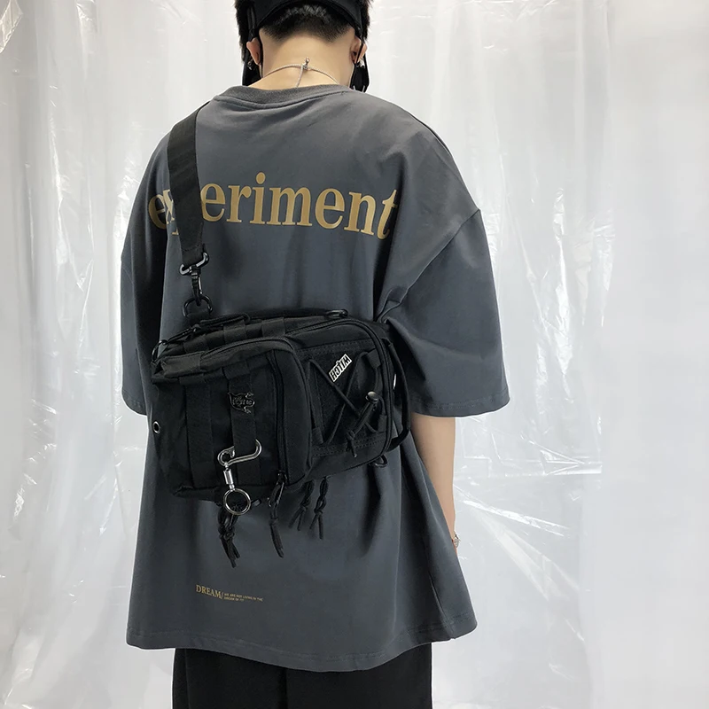 Тактический рюкзак на плечо мужские нагрудные сумки хип-хоп стиль уличная сумка Тактический нагрудный пакет дизайнерские классные мужские сумки через плечо