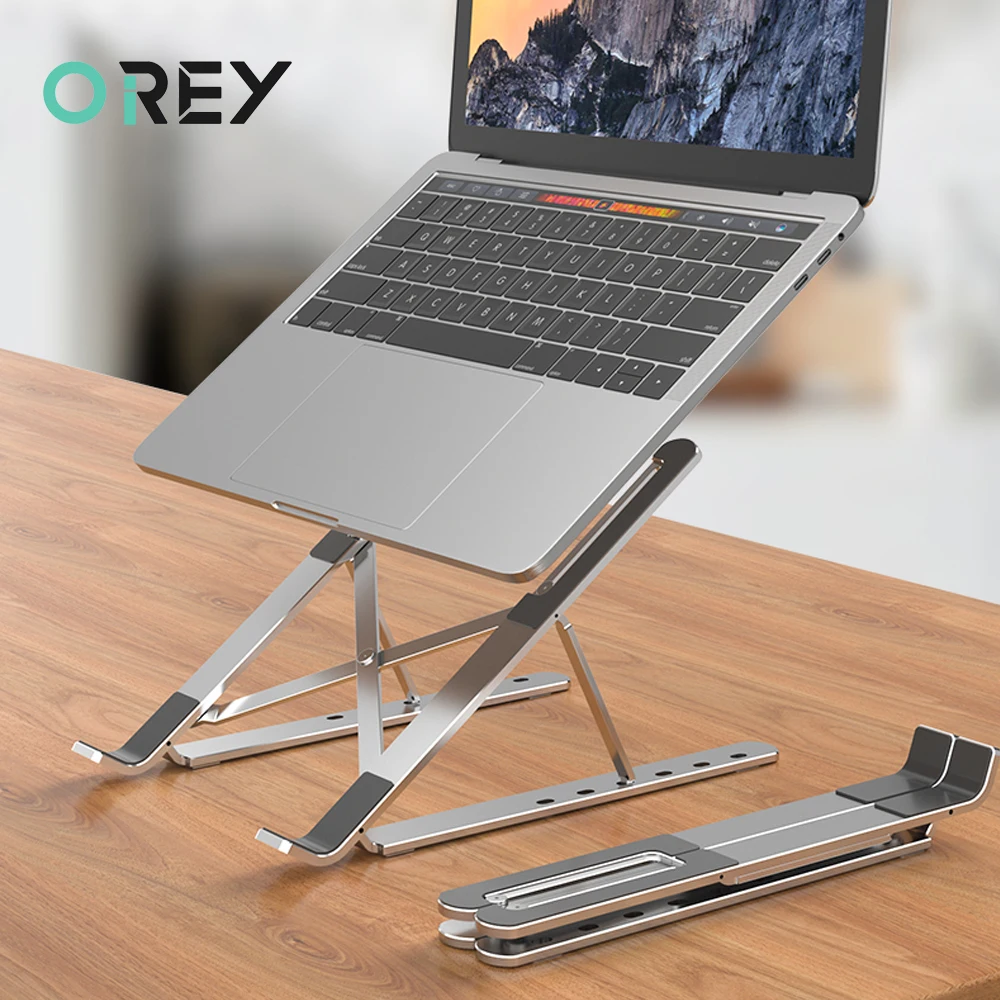 Портативная подставка для ноутбука алюминиевый держатель Macbook Pro ПК поддержка