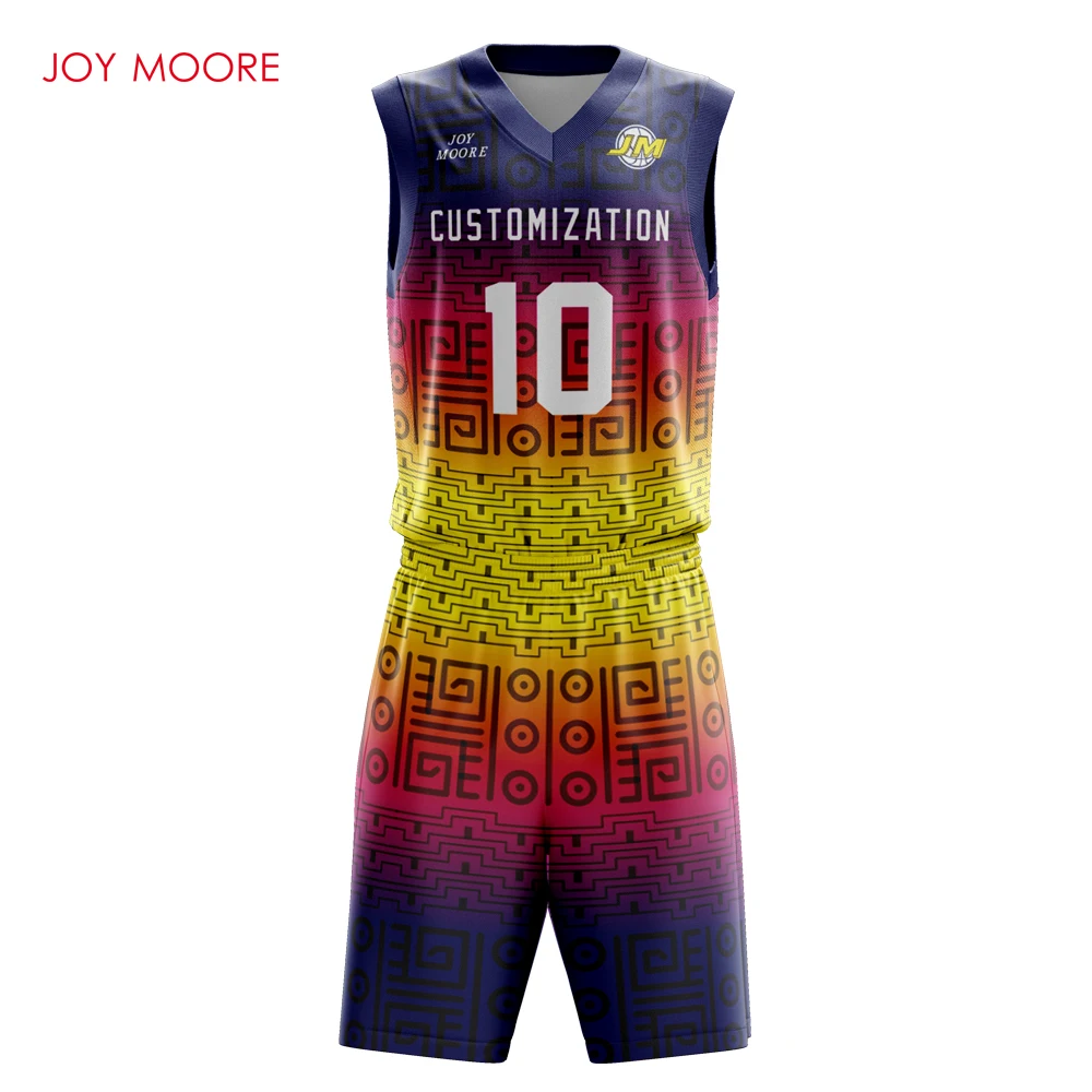 Full Black With Yellow Lining Basketball Jersey Full Sublimation