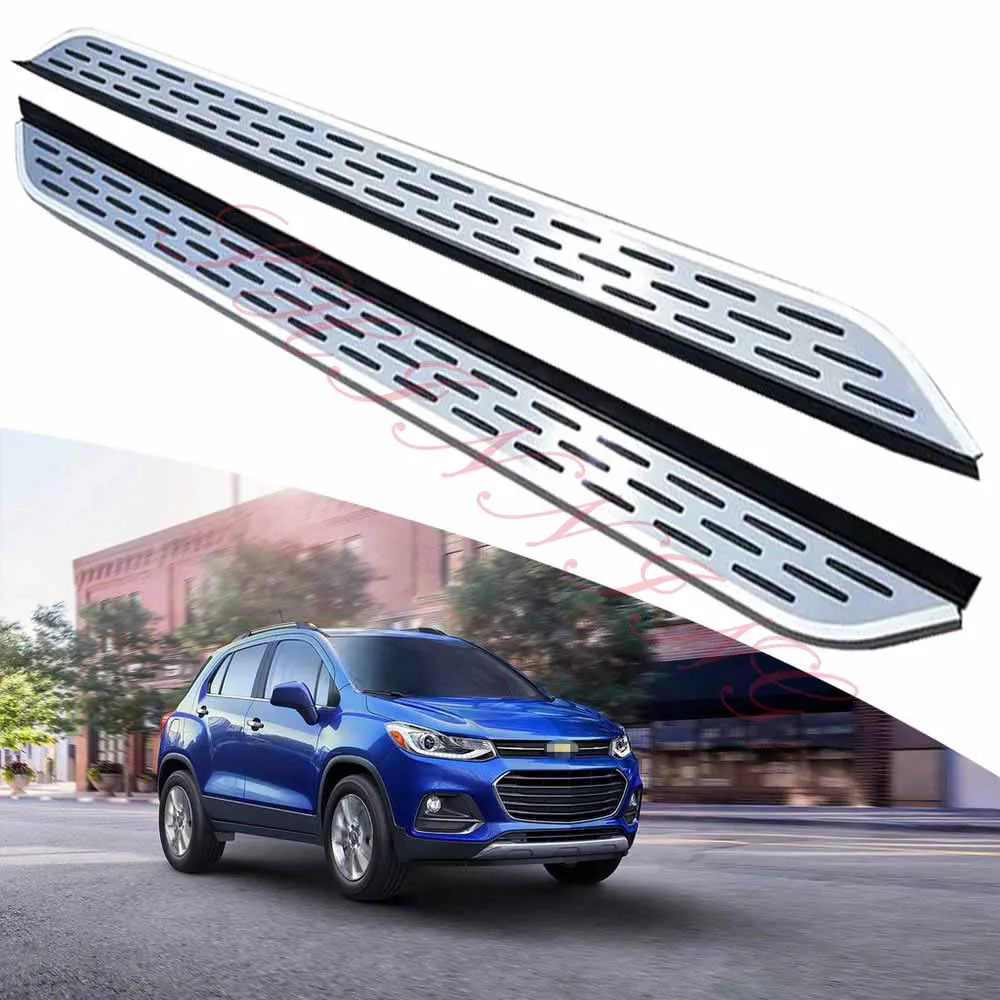 

KINGCHER Fit For Chevrolet Trax 2013 2014 2015 2016 2017 2018 2019 Running Boards Side Step Nerf Bar Aluminium