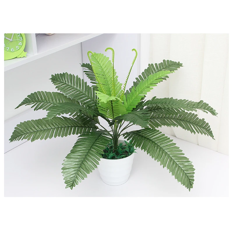 Artificial Fern Silk cloth Fake Plant Leave Foliage Home Office Decor