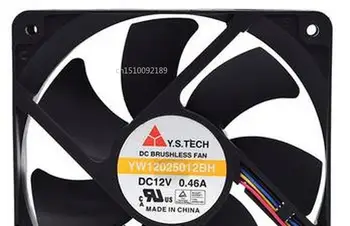 

for Original YSTECH YW12025012BH 12025 12V 0.46A 12CM 4 wire PWM temperature control cooling fan Free shipping