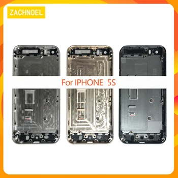 

AAA quality Back Housing for iPhone 5s Rear Battery Cover Door Middle Frame Chassis with Side Buttons Sim Tray Customized IMEI