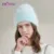 ENJOYFUR Winter Hats for Women Warm Long Rabbit Fur Hair Female Caps Fashion Solid Colors Wide Cuff Young Style Beanies 11