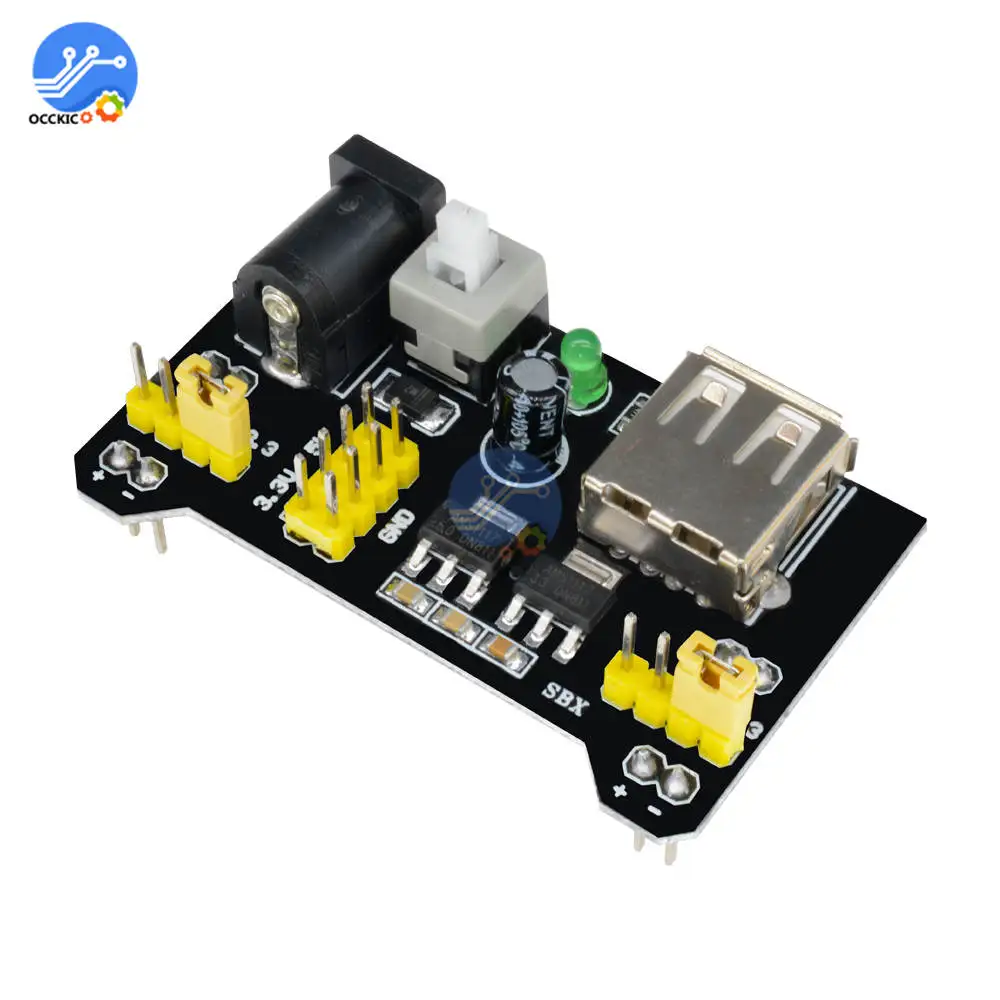 Макетная плата MB102 модуль питания USB порт 3 В 5 для Arduino без пайки Набор