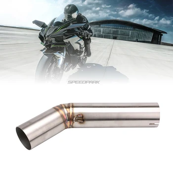 

SPEEDPARK Motorcycle Exhaust Muffler Middle Connect Pipe Front Link Pipe Moto Mid Pipe For suzuki GSXR600 K8 2008