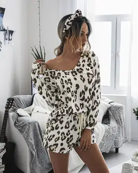 

Floral Printed Pyjama Sleepwear Female Casual O-Neck Short Sleeve Elastic Waist Nightwear Tie Dye Women's Pajamas Sets