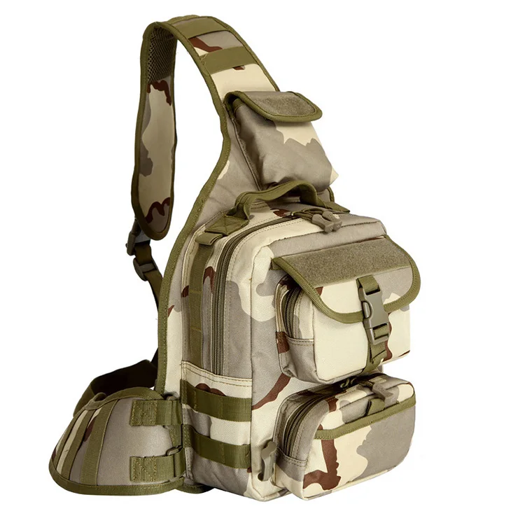 Men Tactical Bag Camouflage Military Hiking Camping Cross Body Messenger Army Shoulder Bags Sling Chest Waterproof Travel Bag