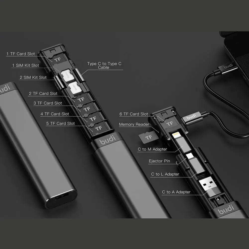 The Best Cell Phone Accessories: BUDI Multi-function Smart Adapter Card