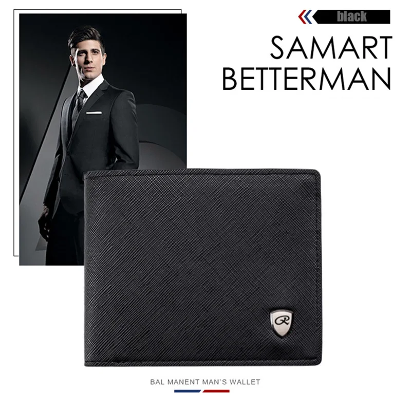 Кожаные Кошельки мужские короткие Hasp повседневные черные молнии кошельки мужские кредитные карты держатель-OPK