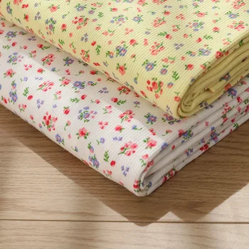 Thin Cotton Spandex Rib Fabric  Stretchy Jersey Fabric For Sewing Summer T-Shirt And Tops  YHA0275 1