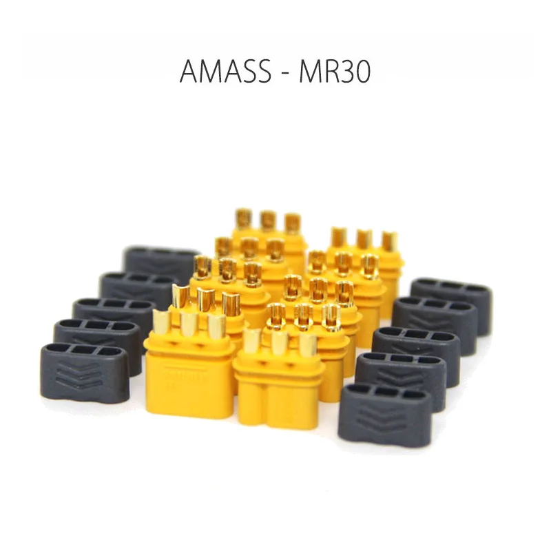 Штепсельная Вилка AMASS MR30 5 пар гнездовой разъем с оболочкой для RC Lipo батареи Multicopter