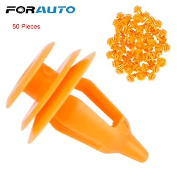 

FORAUTO 50PCS Car Door Panel Buckle Bumper Fender Clip Car Interior Trim Card Panel Fixed Clamp Fastener Buckle Fits for Toyota