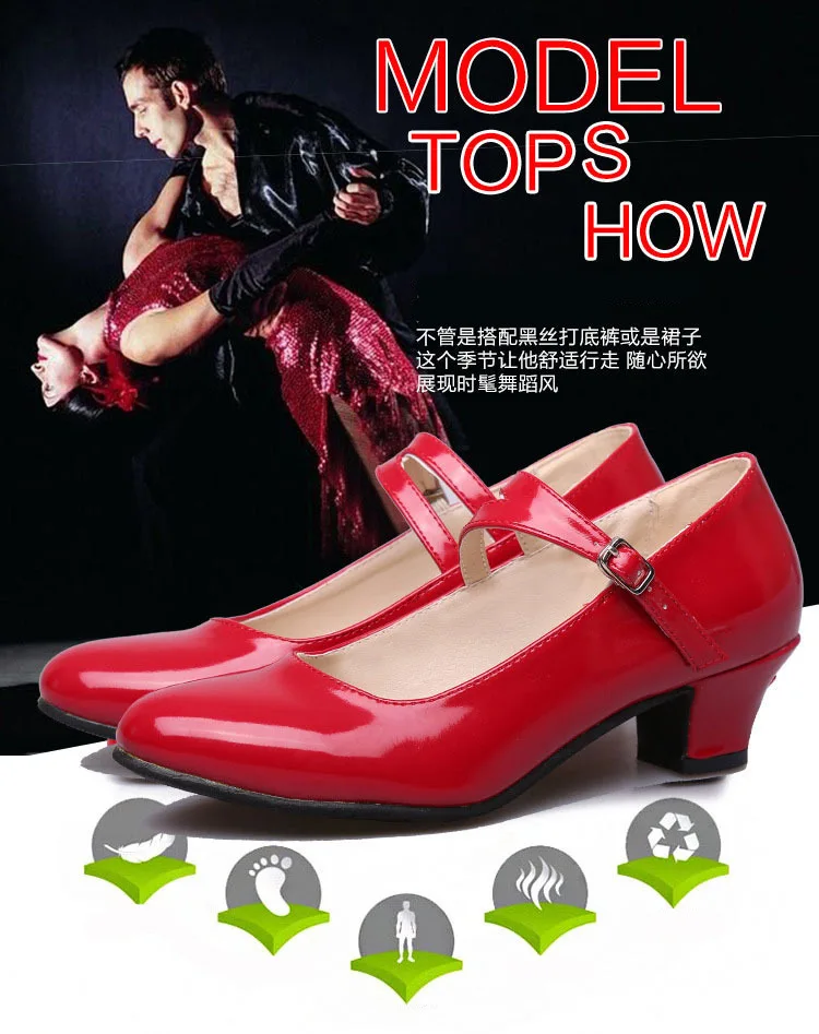 Новая танцевальная обувь; низкий каблук; туфли для латинских танцев; туфли с закрытым носком; размеры 34-42