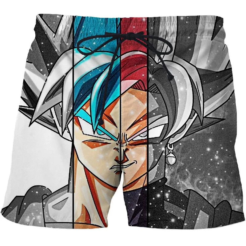 Веселые мужские пляжные шорты Dragon Ball быстросохнущие плавки с 3D принтом удобные