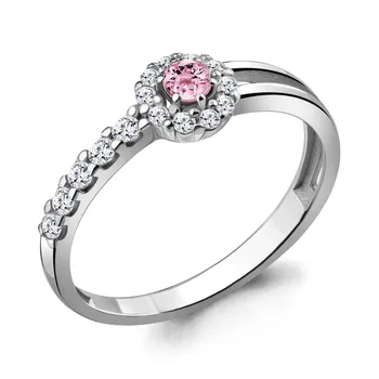 

Ring AQUAMARINE with cubic, silver 925
