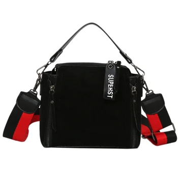 

New Leather Shoulder Bag Women Tote Handbag Bucket Crossbody Bag for Women Ladies Bag Messenger Bag Mini Sac Black