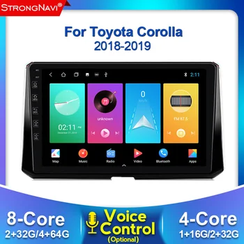 

for Toyota Corolla 2018-2019 Car GPS Navigation Car Radio Multimedia Player Android 2din with 4G lte WIFI BT support carplay