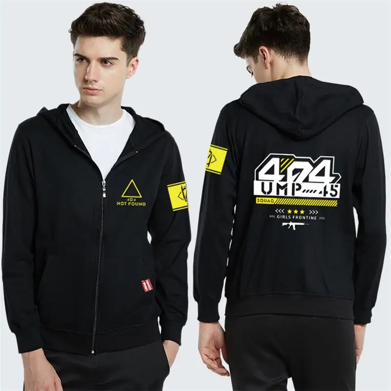 

Anime Game Girls Frontline UMP45 Cosplay Long Sleeve Hoodie Spring&Autumn Hooded Sweatshirts Jacket Men Women Zipper Coat