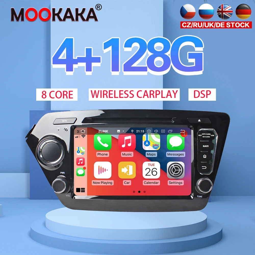 9" Android 10 PX6 4G 128GB Car Player For KIA K2 Car GPS Navi CarPlay