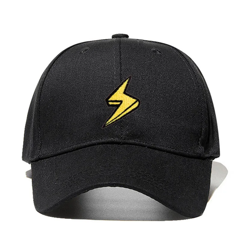 

2019 new lightning Dad Hat Embroidered Baseball Cap Curved Bill fashion brand snapback Hip-hop cap hats Bone Garros Dropshipping
