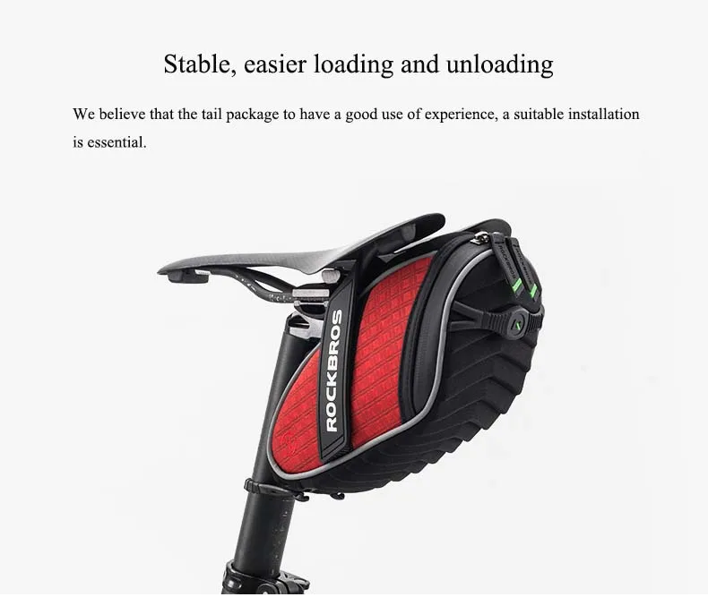 Excellent Rockbros Bike Bag Waterproof Mountain Road Bicycle Bag Reflective Cycling Saddle Back Seat Bag Accessories Bisiklet Aksesuar 22