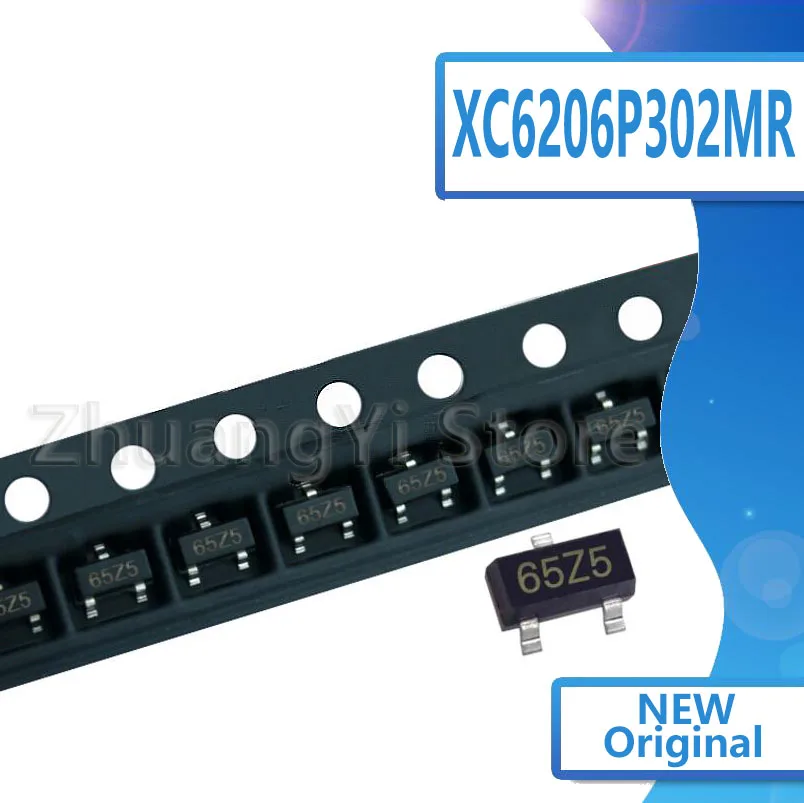 100 шт./лот Новый XC6206P302MR 3 0 v 65Z5 SOT23 3V чип регулятора положительного напряжения |