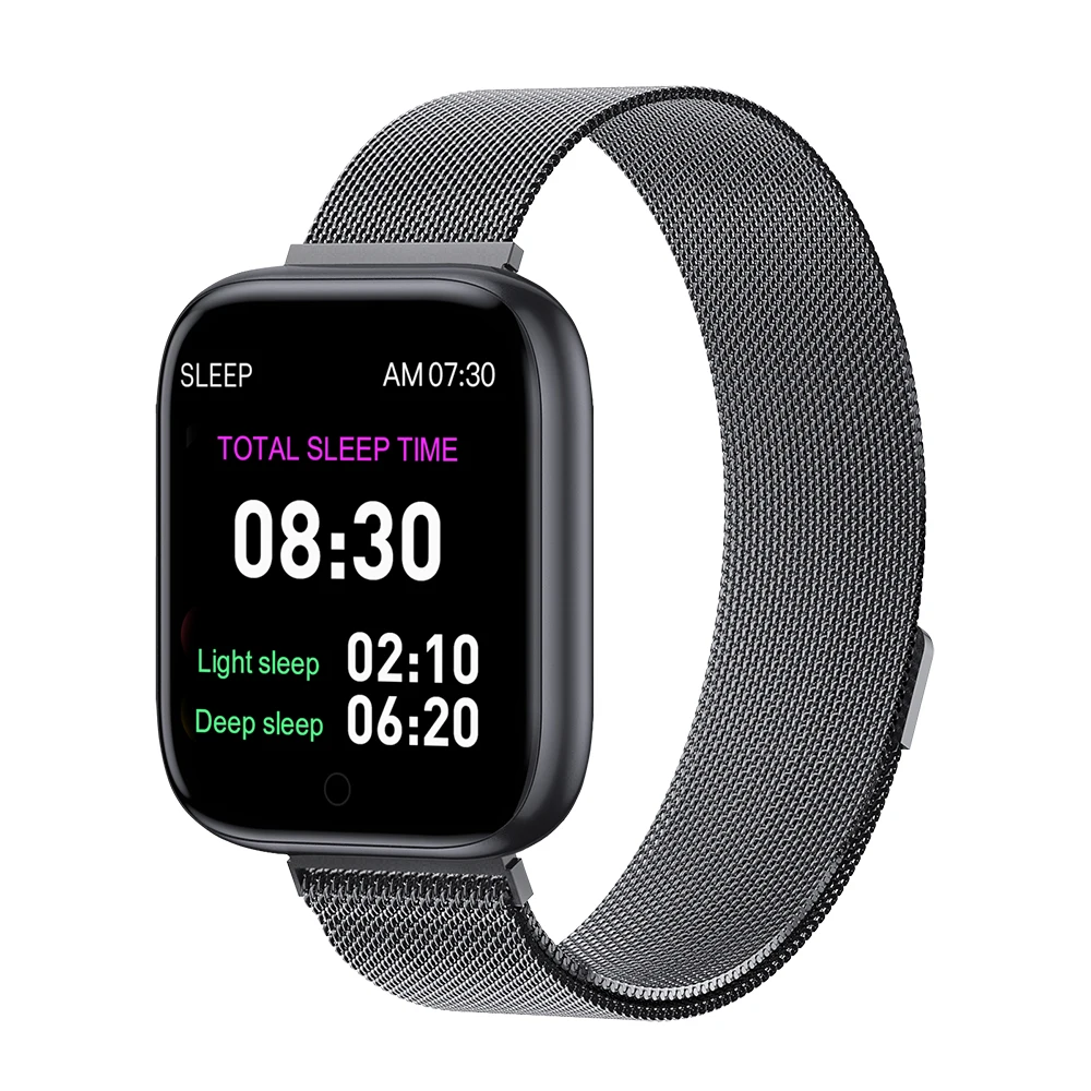  T85 Smart Watch Color Screen Sport Heart Rate Blood Pressure Oxygen Monitoring Music Fitness Trackr - 33059582019