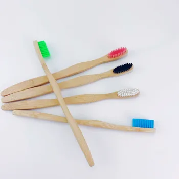 

1pc Colorful Brush Head Bamboo Wooden Toothbrush Environment Tooth Brush Oral Care Soft Bristle Replacement toothbrush