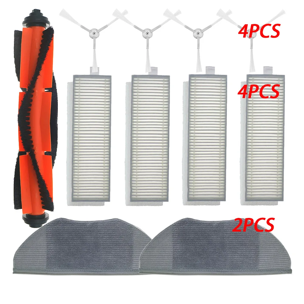 Roller Side Brush Hepa Filter Mop Cloth Bumper Stripe for Xiaomi Mi G1 Robot Vacuum-Mop Essential G1 Cleanner MJSTG1 / SKV4136GL