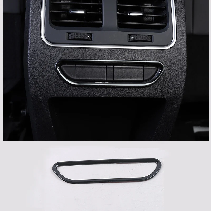 

Lsrtw2017 for Haval F7 F7x Car Rear Seat Heaten Button Frame Accessories Interior Mouldings Chrome 2019 2020