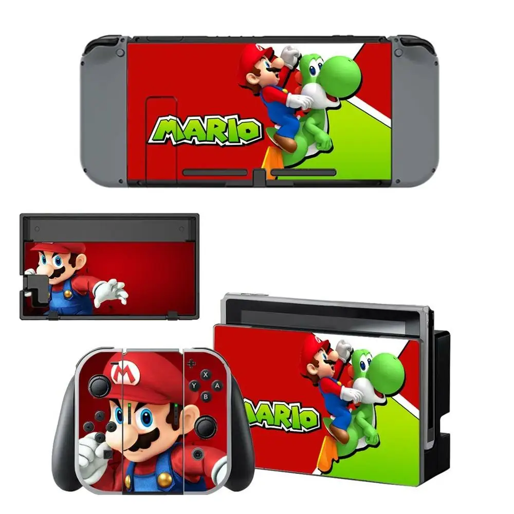 Наклейки Super Mario nintendo switch для nintendo Switch консоль Joy-con контроллер док-станция скины виниловые