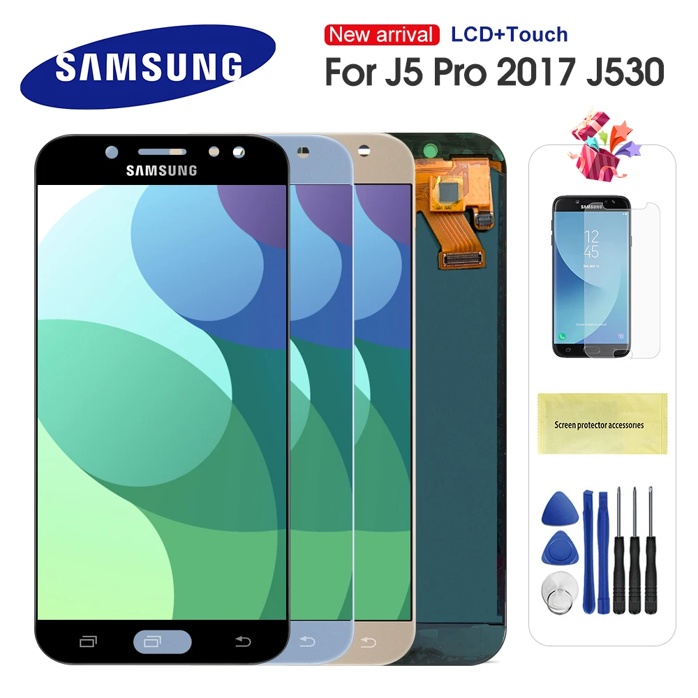 ЖК дисплей для Samsung Galaxy J5 2017 J530 Pro SM J530F J530M с сенсорным экраном и дигитайзером в