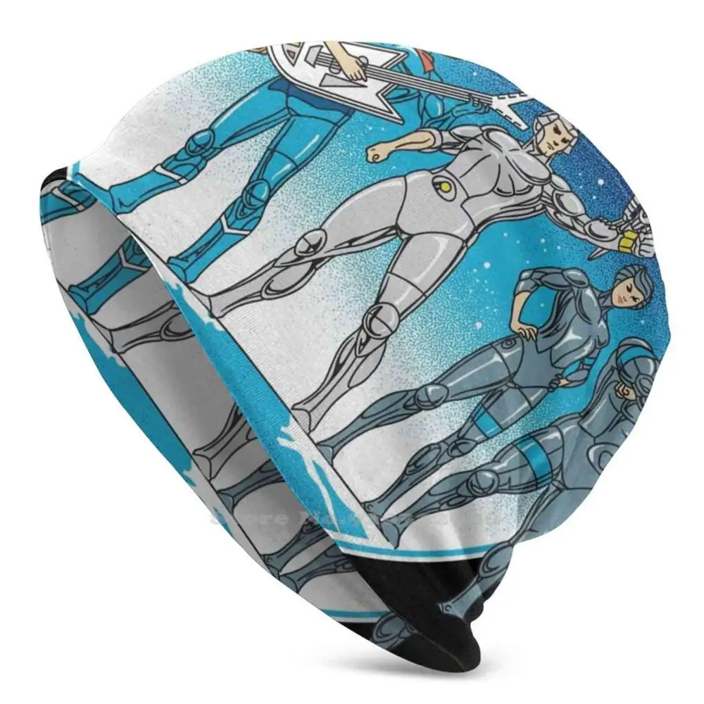 Cyber New Diy Print Berretti Cappelli Winter Hedging Cap Silverhawks Steelheart Steelwill