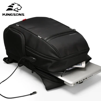 

Kingsons KS3140 Men Women Laptop Backpack Business Leisure Travel School Bag Backpackwith USB Charge Multi-function Waterproof