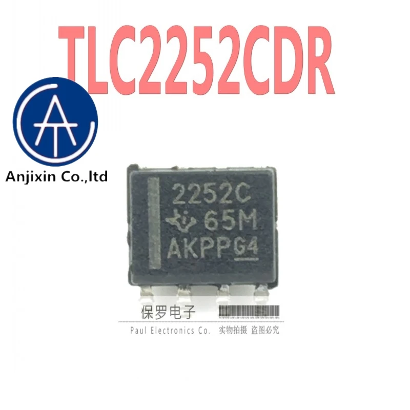 

10 шт. 100% оригинальный и новый операционный усилитель TLC2252CDR TLC2252CD 2252C лапками углублением SOP-8 в наличии