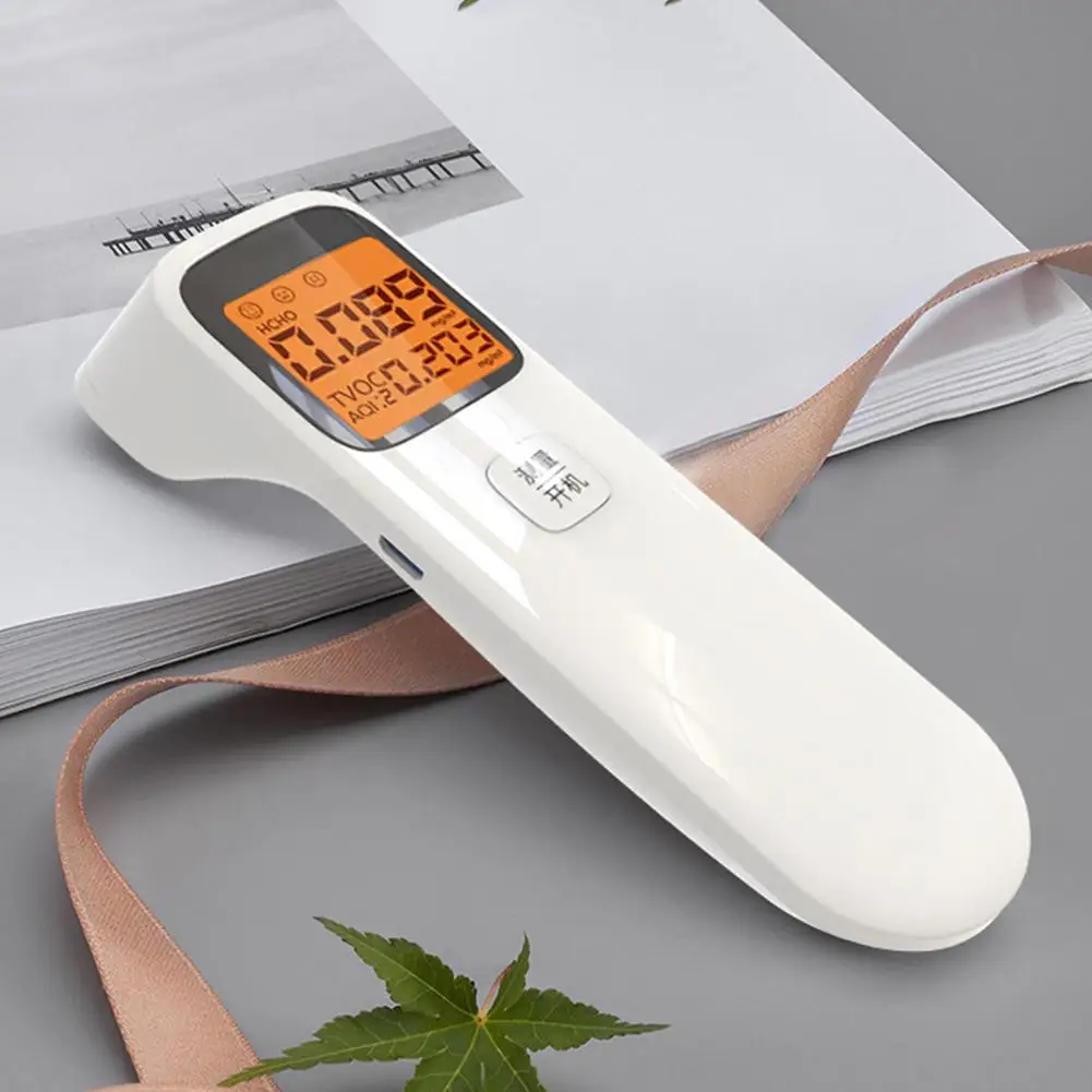 

3-in-1 Portable Formaldehyde Detector USB Charging Intelligent Air Quality Monitor For AQI HCHO TVOC #35