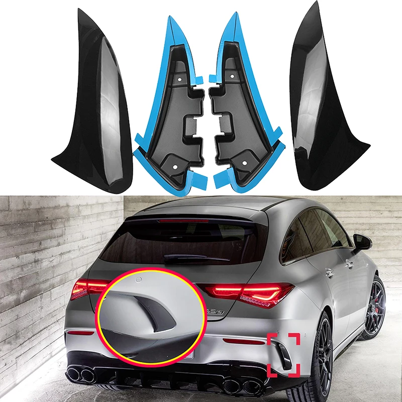 For Mercedes Benz W118 C118 CLA35 CLA45 CLA180 CLA200 CLA250 AMG 2020+ Rear Bumper Lip Spoiler Fin Side Fender Canard Splitter | Автомобили