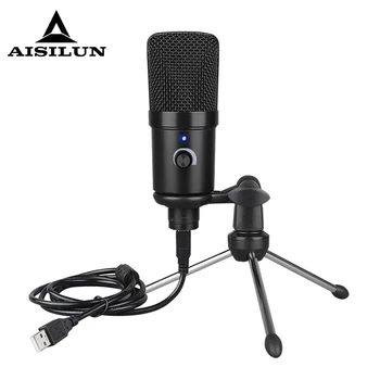 

USB MIC Desktop Condenser Microphone for YouTube Videos Live Broadcast Online Meeting Skype suit for Windows Laptop
