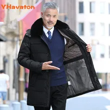 Парка, мужские пальто, зимняя куртка, мужские пуховики, утолщенная верхняя одежда с искусственным мехом и капюшоном, теплое пальто, одежда, повседневное Мужское пальто, топы